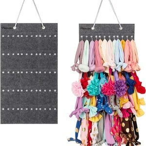 Headband Holder for Baby Girl, Hanging Storage Organizer Newborn Headbands Bows